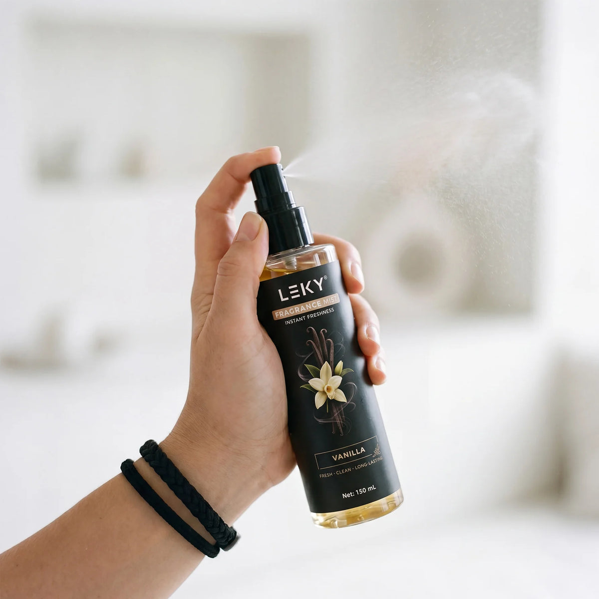 LEKY 150ML Multi-Scents Fragrance Spray Portable Air Freshener for Car And Home Long-Lasting Romantic Scent Atmosphere