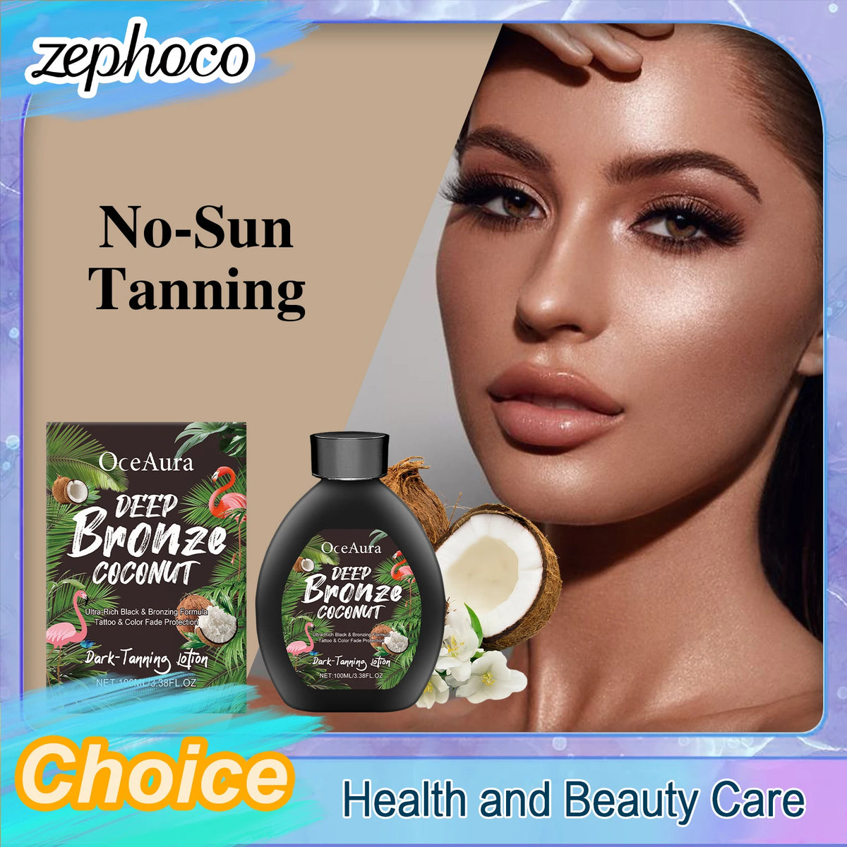 Coconut Self-Tanning Lotion Sunless Tanning Natural Self-Tanning Lotion Radiant Glow Smooth Skin Deepens Skin Tone Accelerates
