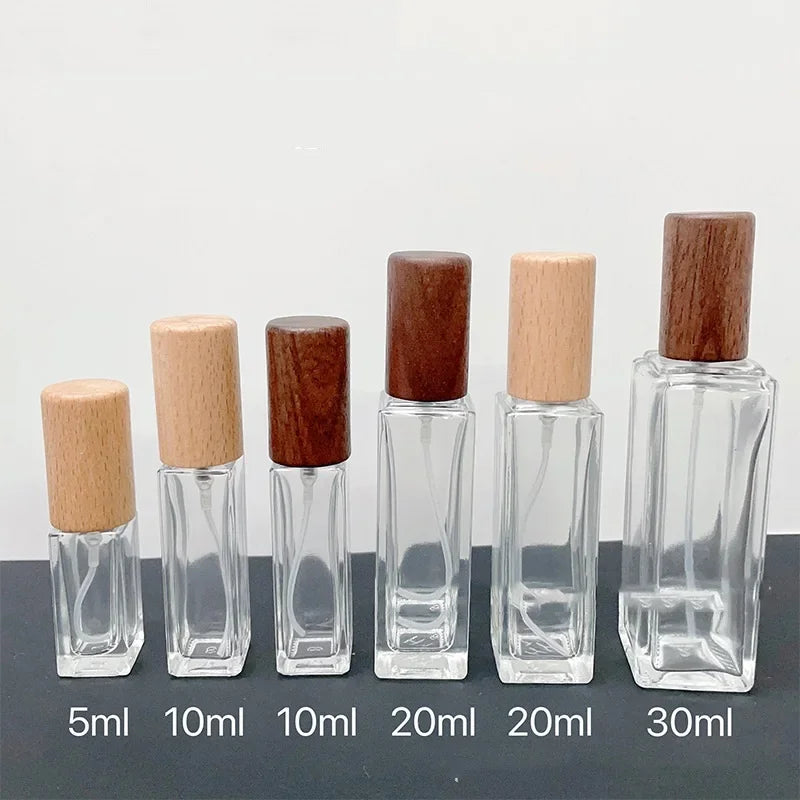 5ml-30ml Beech Lid High Quality Perfume Spray Bottle Empty Glass Parfum Atomizer Travel Cosmetic Bottl Sample Vials Refillable