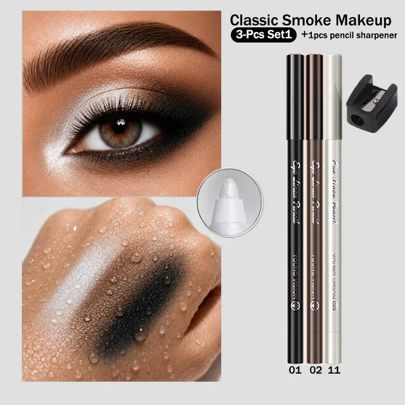 Shimmer & Matte Multi-Color Eyeshadow Sticks | Blendable, Long-Lasting Eye Shadow Pencils Smooth Application for Bold or Natural