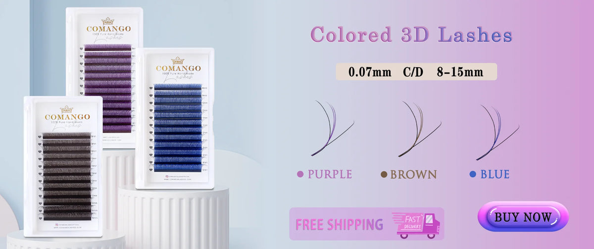 CoMango W Eyelash Extension Automatic Flowering 2d/3d/4d/5d/6d/8d W Fake Lashes 0.07 CD Premade Volume Fans Individual Eyelashes