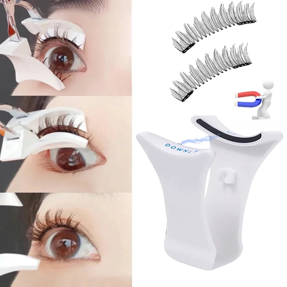 Professional  EyelashesTweezer Curler Clip Clamp  Makeup 3D Mink Eyelashes Tweezer Magnetic Eyelashes Extension Applicator False