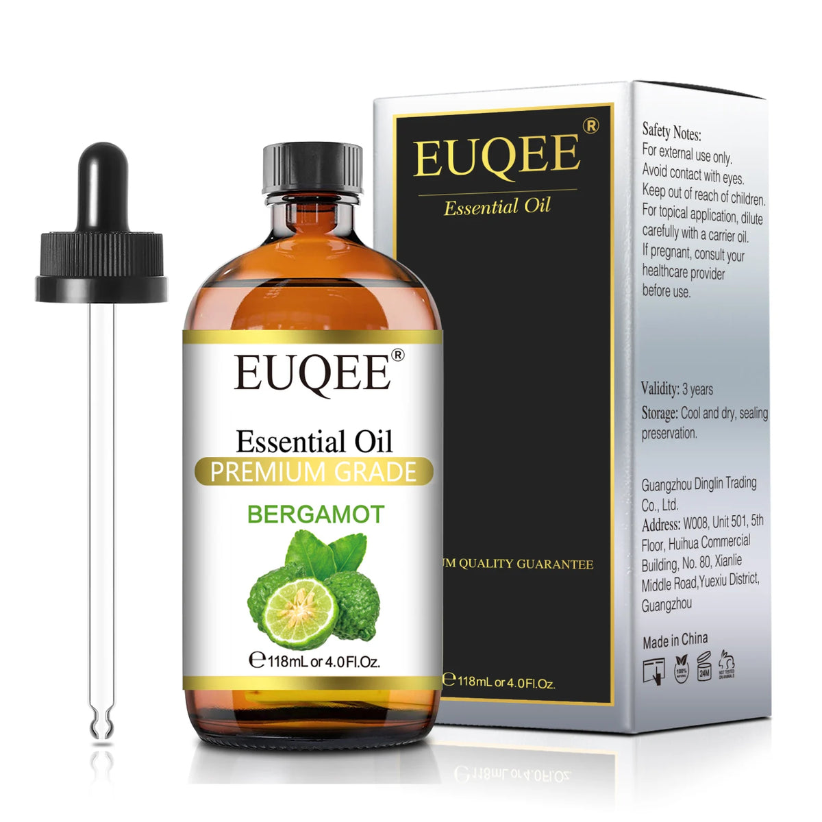 EUQEE 118ml Pure Essential Oil For Skin Peppermint Lavender Eucalyptus Vanilla Bergamot Aromatherapy Essential Oils For Diffuser