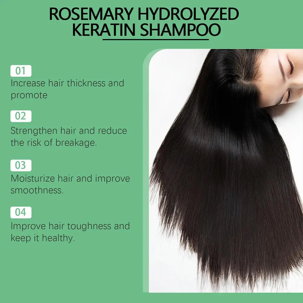 Natural Rosemary Hair Shampoo 100ML Reduce Hair Loss Clean Dandruff Nourish Moisturize Scalp Hair Care Product 1pc