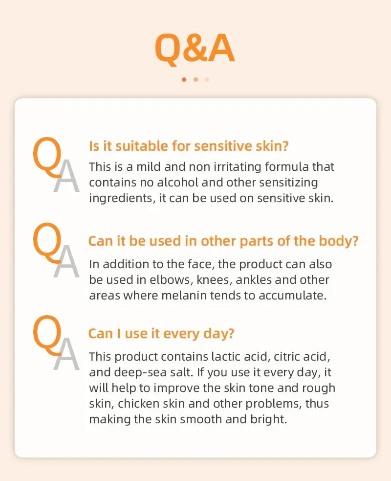 Orange Exfoliating Gel Dead Spot Remover Brighten Peeling 50g Gentle Repair Scrub Whiten Hydrating Moisturizer Korean Skin Care