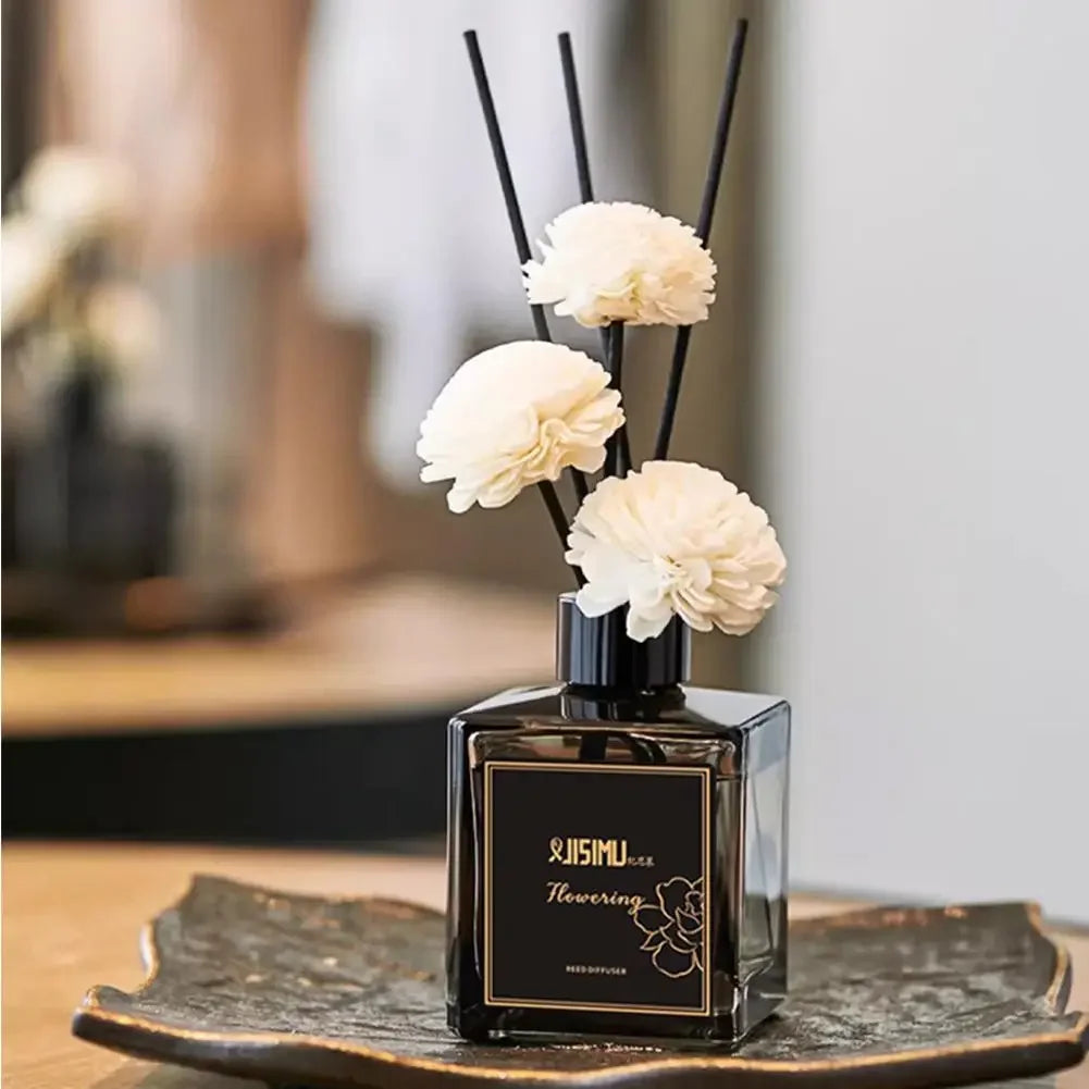Long Lasting Gardenia Scent Premium Reed DiffuserHome Fragrance Liquid for Living Room Bedroom Odor Remover Hotel Aroma Diffuser