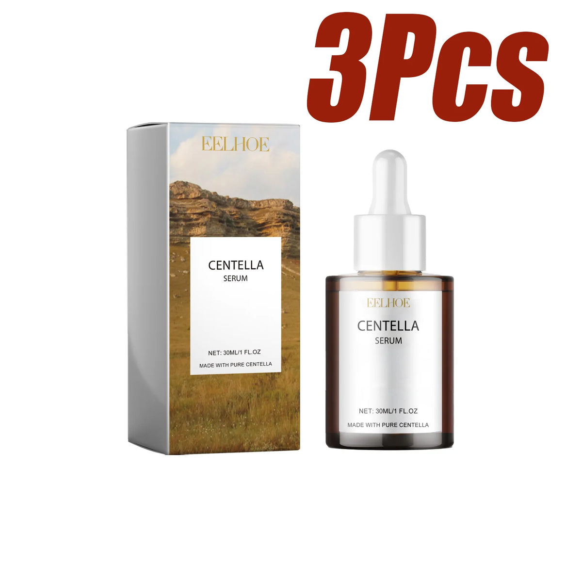 Centella Asiatica Face Serum Soothing Moisturizing Facial Essence Nourish Dry Skin Smoothing Hydrating Non-greasy Daily Skincare