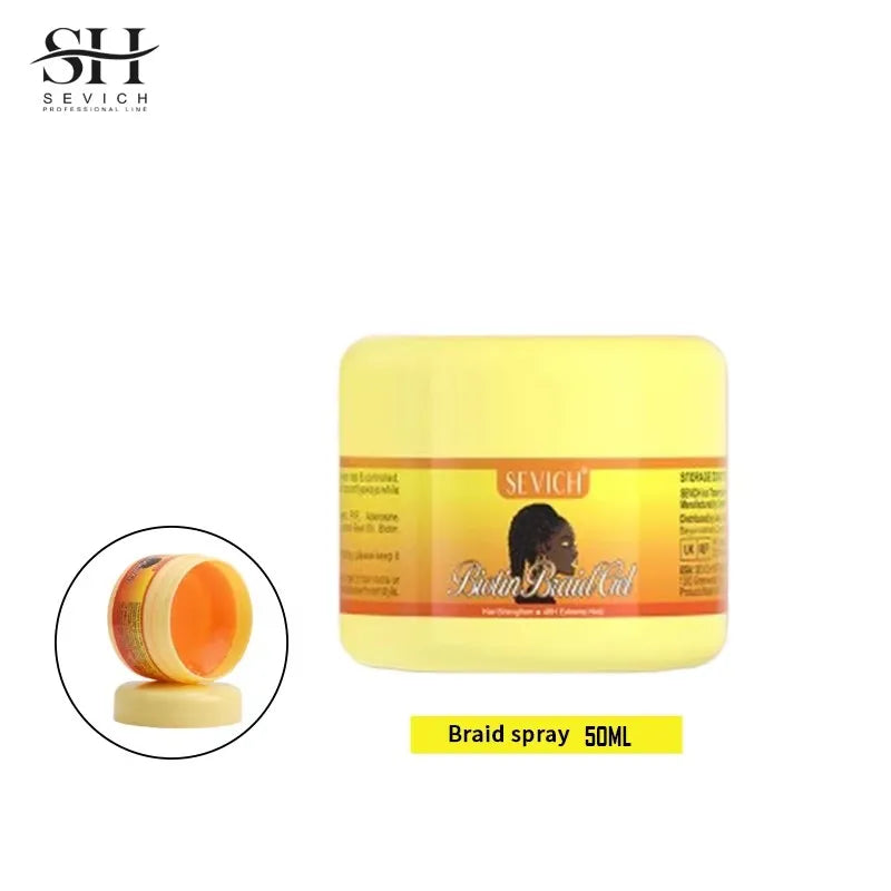 Styling Braiding Gel Wax Strong Hold Pomade African Curly Hair Braid Gel Anti Itch Shaping Hair Edge Control Cream Braiding Oil