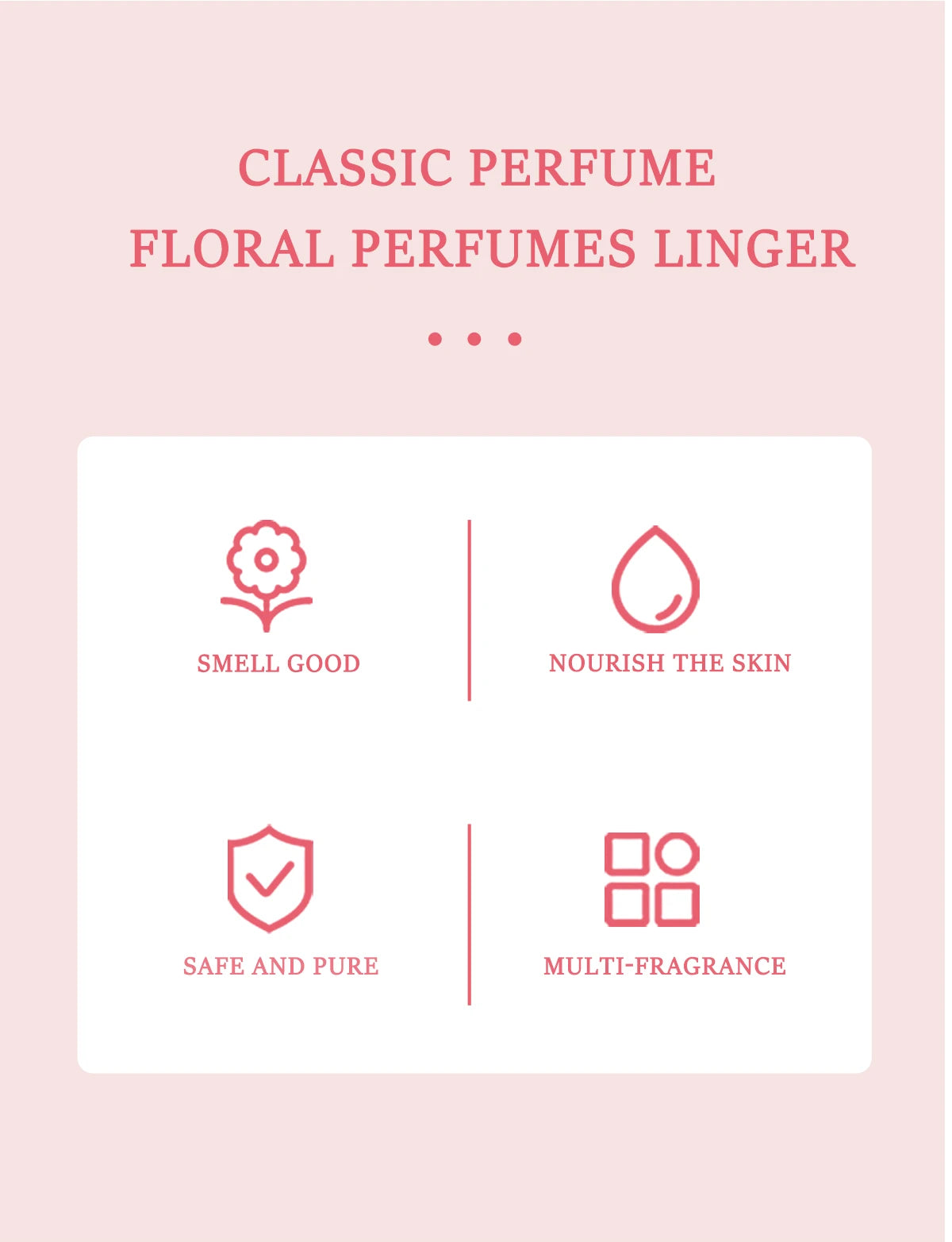 4pcs Pink Women's Body Perfume, Fresh Floral Fragrance Spray, Lasting Fragrance, Alcohol Free, Ideal Gift for Women