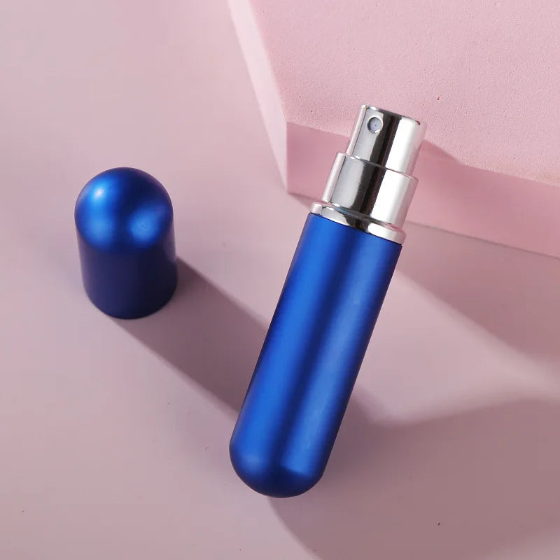 1PC 5ml Portable Mini Perfume Glass Bottle Travel Aluminum Spray Atomizer Empty Metal Parfume Atomiser Sprayer