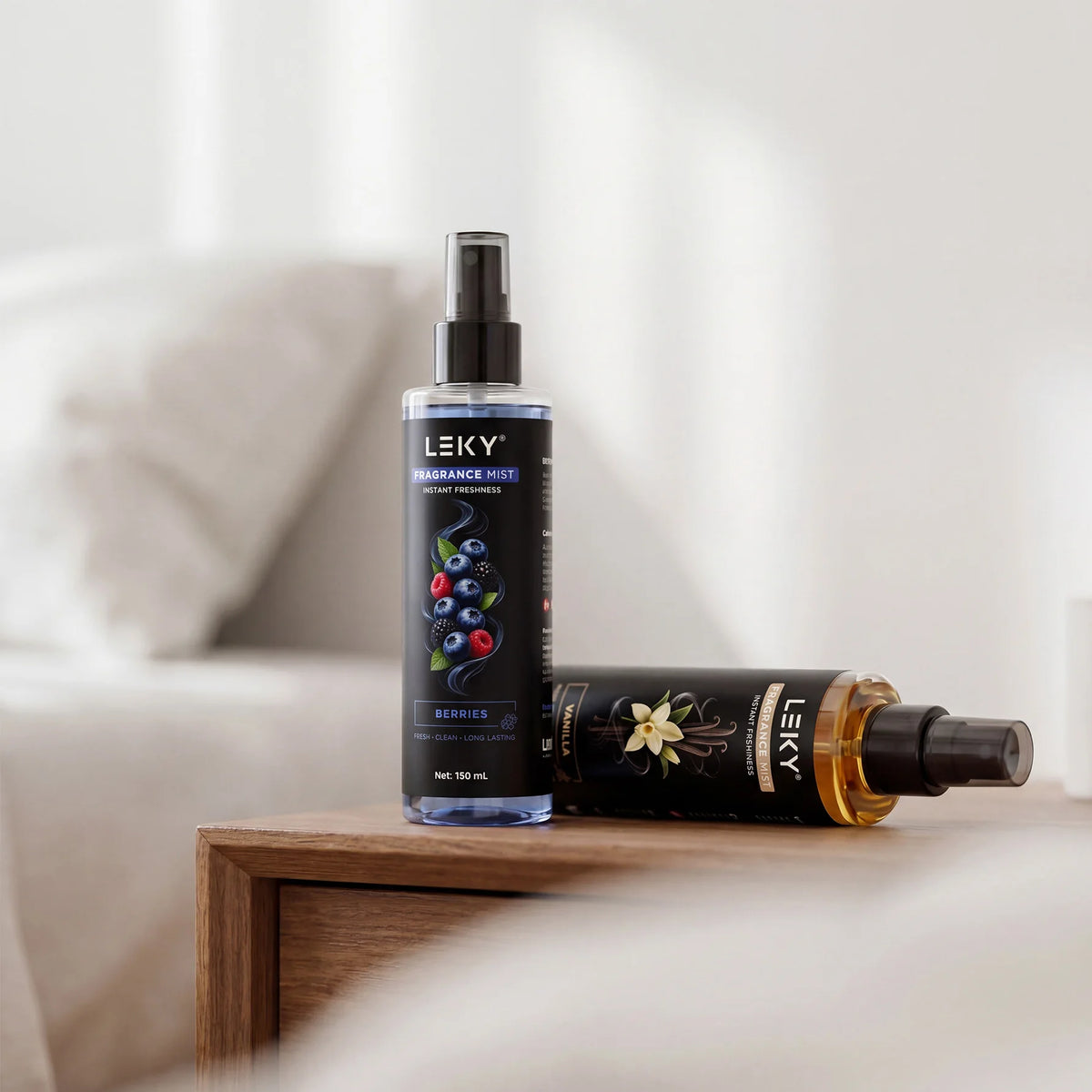 LEKY 150ML Multi-Scents Fragrance Spray Portable Air Freshener for Car And Home Long-Lasting Romantic Scent Atmosphere
