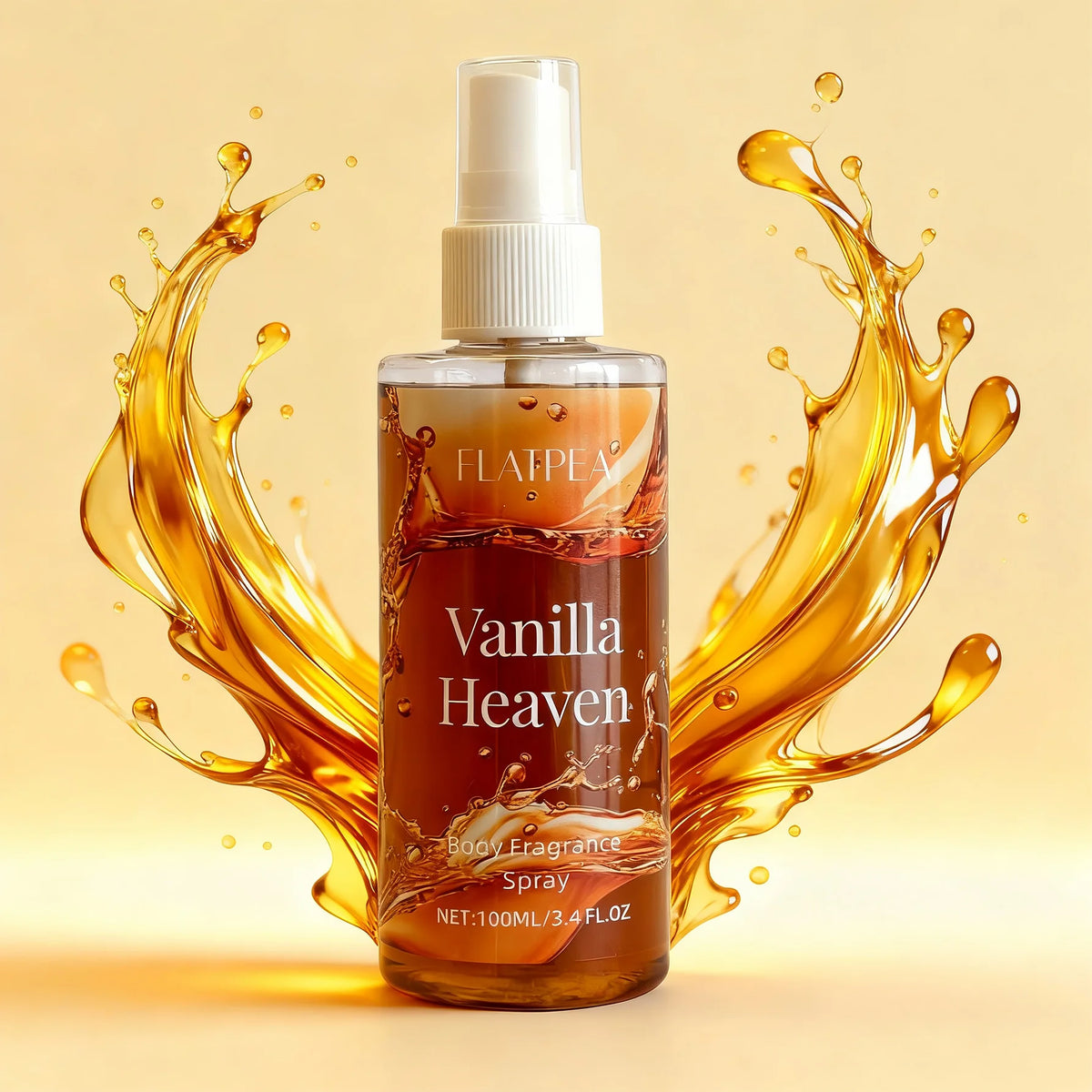 1pc 100ml Portable Vanilla Caramel Food Fragrance Room Spray, Air Freshener，Recommended Gift, Christmas