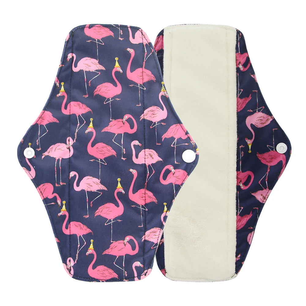 Reusable Organic Cotton Menstrual Pads Sanitary Napkins Washable Menstrual Sanitary Pad Women Cloth Menstrual Pad Period Pads