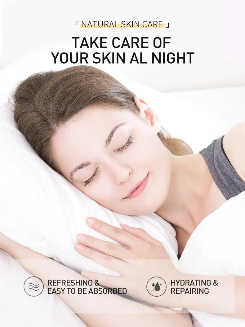 LAIKOU 7pcs Moisturizing Facial Mask Anti Wrinkle Firming Hydrating Sleeping Face Masks Face Mask Beauty Korean Skin Care