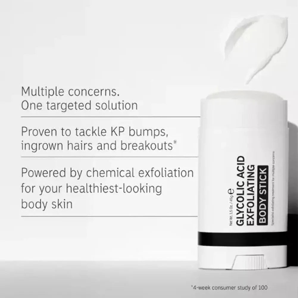 Exfoliating Body Stick Multiple Glycolic Acid Cleaning Long-lasting Moisturizing Nourishing Smoothing Skin Care