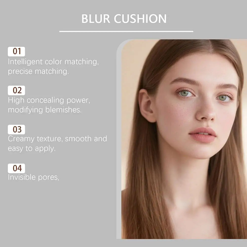 Glow Foundation Mushroom Head Air Cushion CC BB Cream Full Coverage Makeup Foundation Long Lasting Hydrating Even Skin Tone