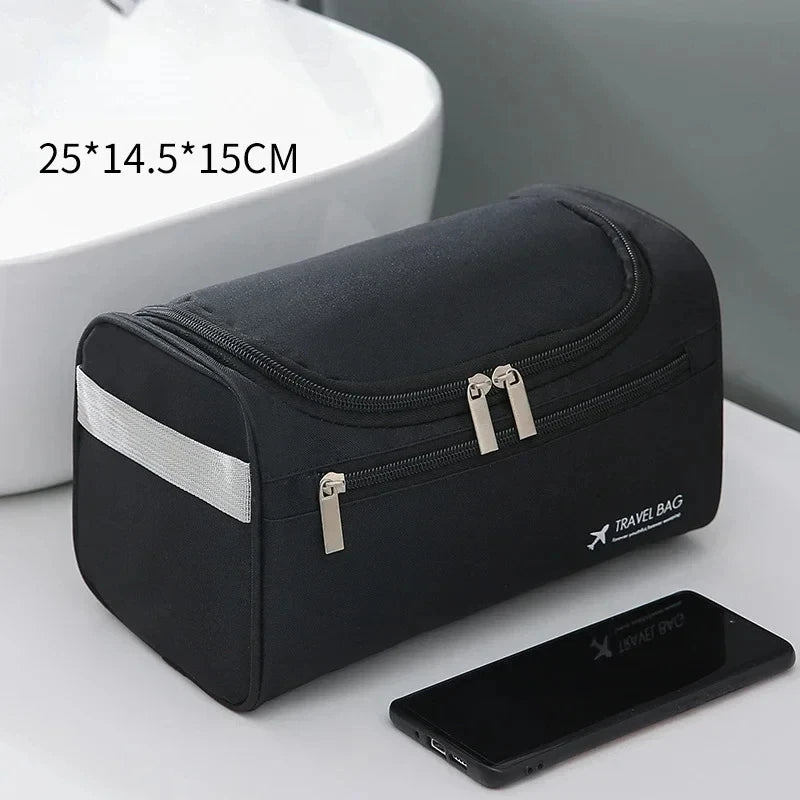 Leather Toiletry Bag for Men Women Dopp Kit Mens Hanging Toiletry Bag Travel Toiletry Bag for Traveling Large Cosmetic Bag for T
