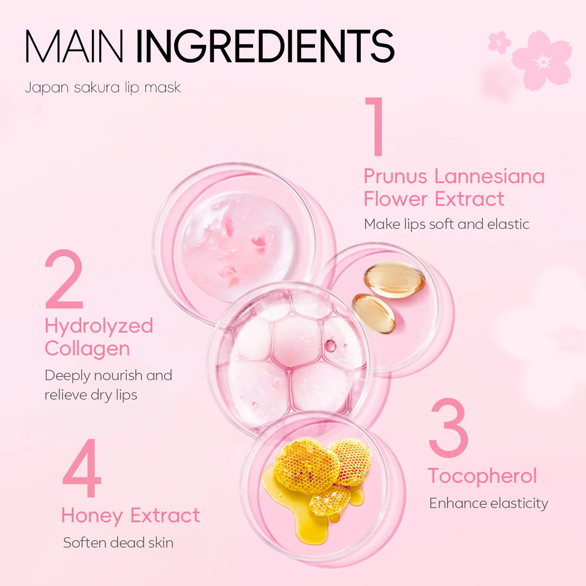 LAIKOU 5/10pcs Lip Mask Lip Care Moisturizing Hydrating Repair Lighten Lip Lines  Gel Patch Lips Pad Patches Care Products
