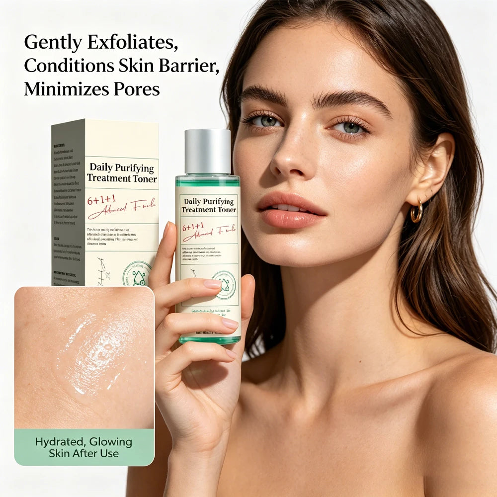Daily Purifying Treatment Toner with Salicylic Acid & Centella Asiatica,Oil Control & Facial Exfoliation Skin Care Toner,100ml