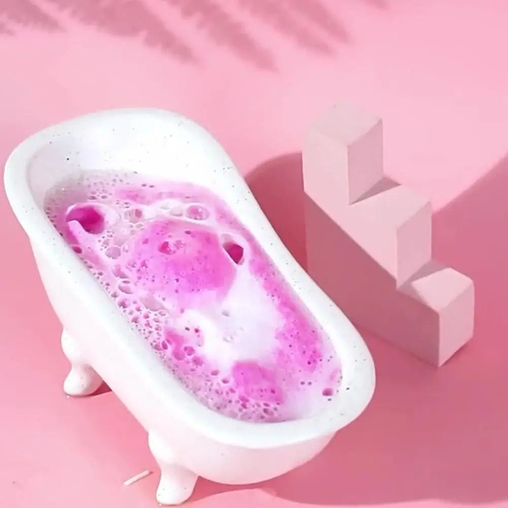 Donut Shaped Bath Salt with Moisturizing Oil, Fizzy Effervescent Bath Salt Ball for Relaxation, Skin Care Gift for Women