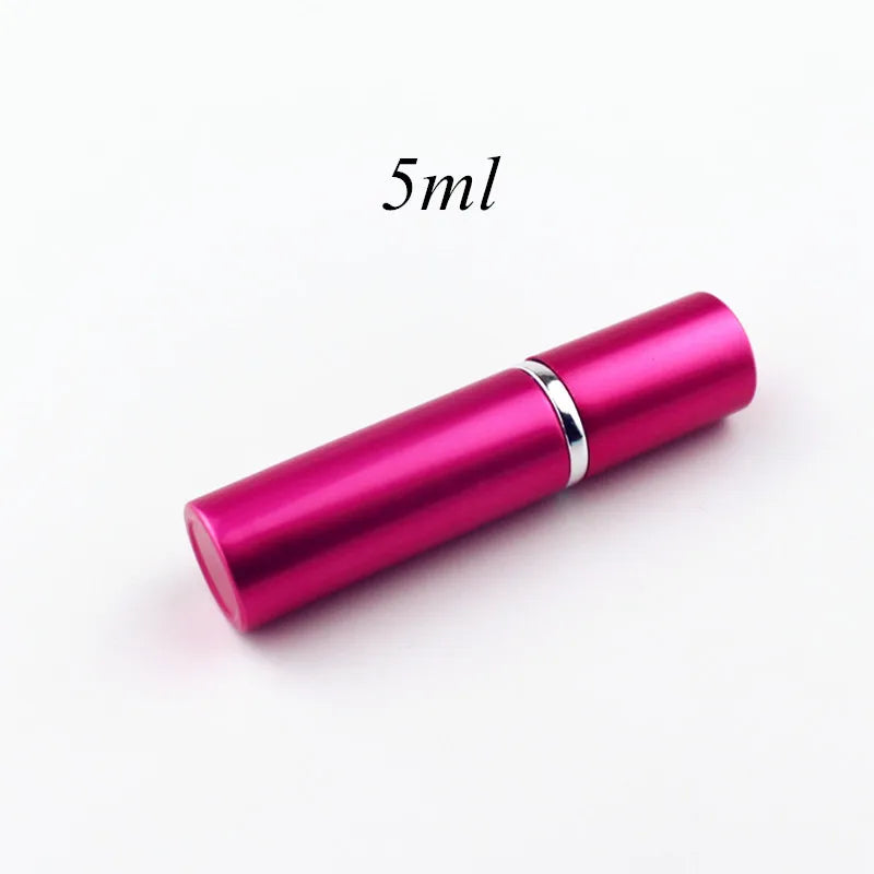 1PC 5ml 10ml Portable Mini Perfume Glass Bottle Travel Aluminum Spray Atomizer Empty Metal Parfume Atomiser Sprayer