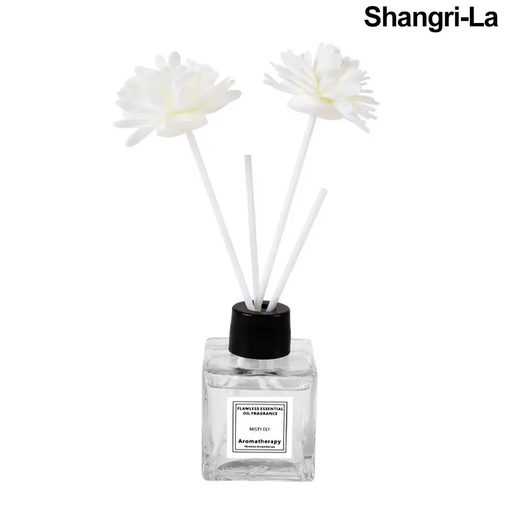 50ml Natural Essential Oil Air Freshener Flameless Home Fragrance Aromatherapy Oil with Reed Diffuser Stick Liquid Air Freshener