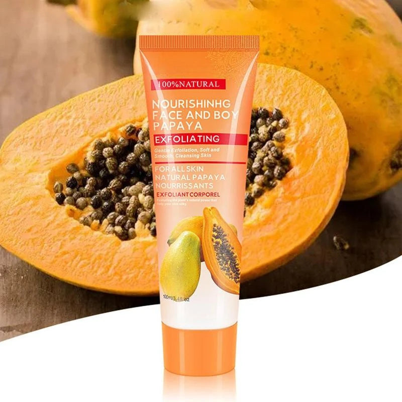100ml Natural Papaya Exfoliating Cream Scrub Peeling Gel Face Cream Face Body Skin Care Body Moisturizing Hand