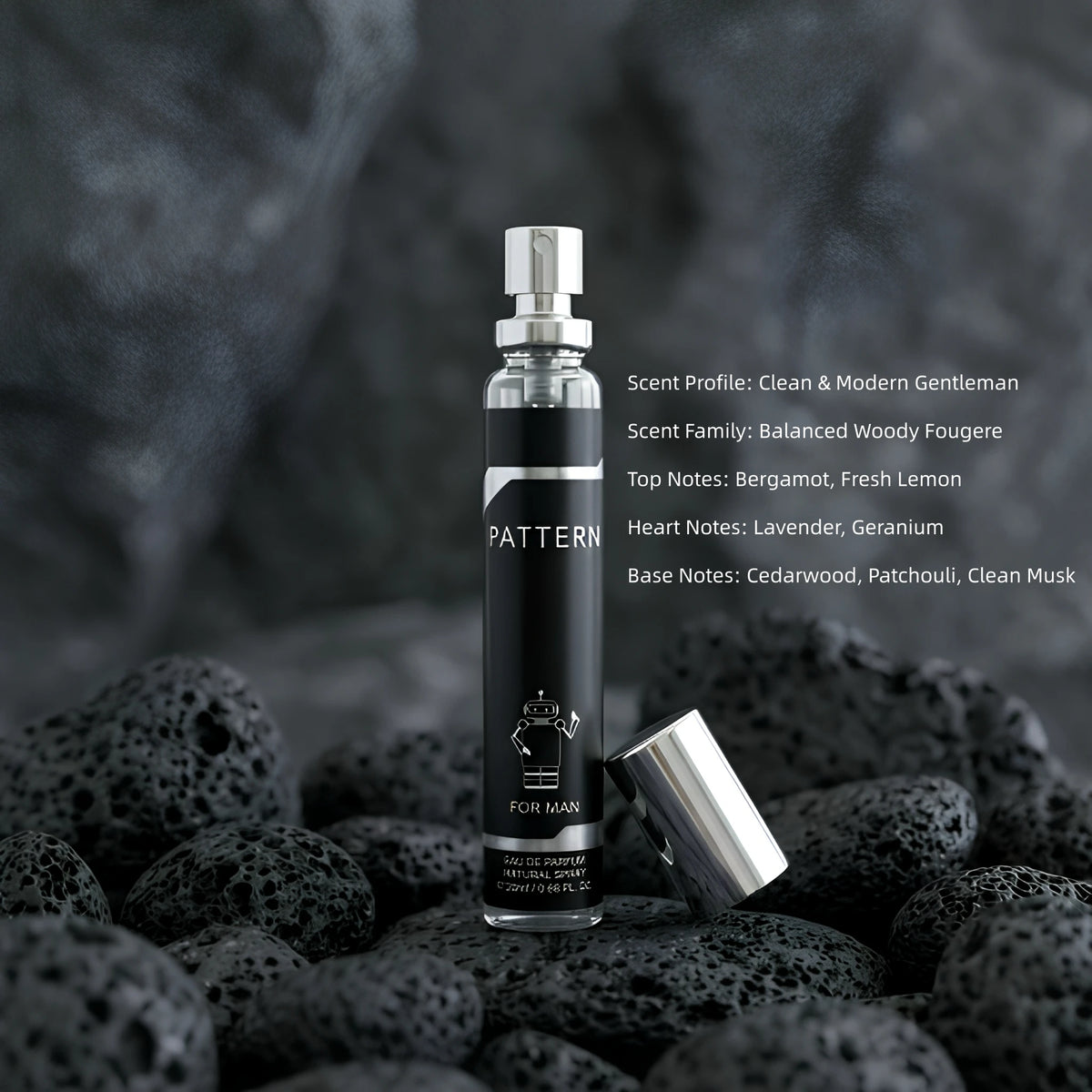 MYSTICAL Cyber-Bot 4pcs Men's Cologne Set, Long Lasting EDP Fragrance Kit for Gaming, Office & Night Out, Futuristic Woody, Aquatic & Fougere Scents, 0.68oz X 4 Travel Size, Urban Grooming Gift for Him, Techwear Inspired Desi
