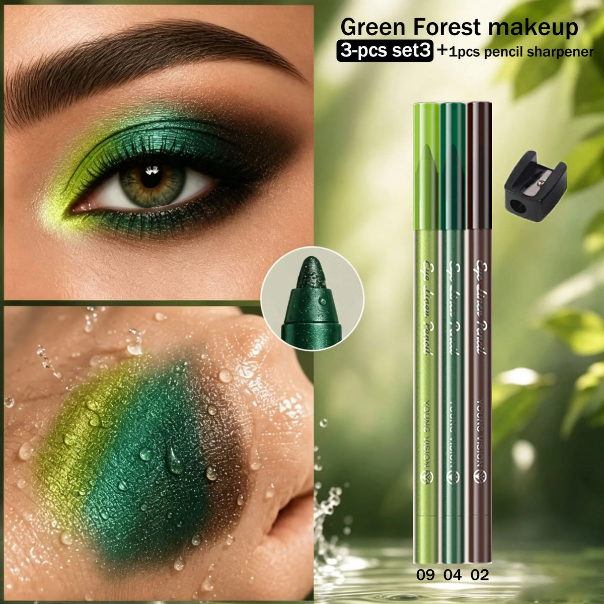 Shimmer & Matte Multi-Color Eyeshadow Sticks | Blendable, Long-Lasting Eye Shadow Pencils Smooth Application for Bold or Natural