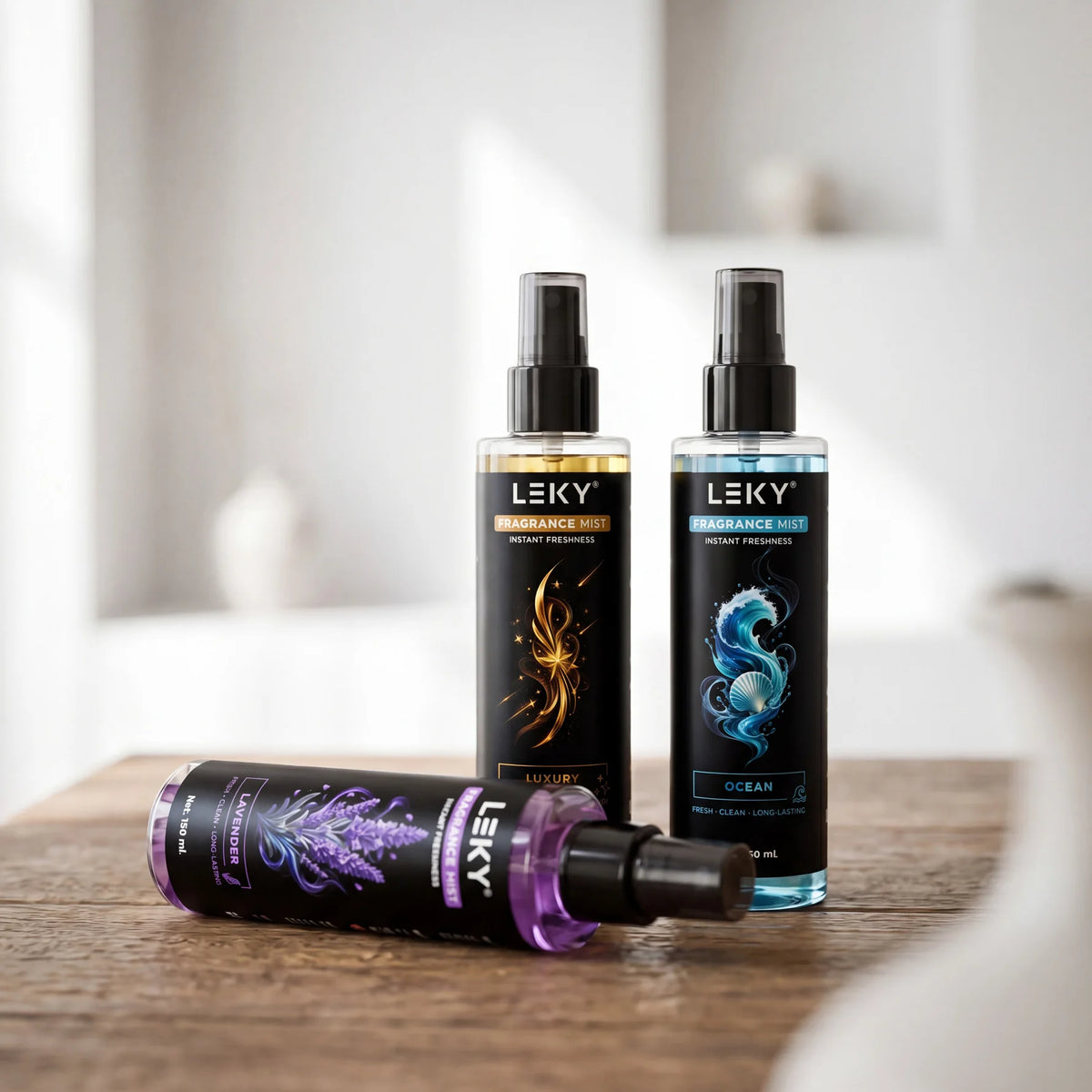 LEKY 150ML Multi-Scents Fragrance Spray Portable Air Freshener for Car And Home Long-Lasting Romantic Scent Atmosphere