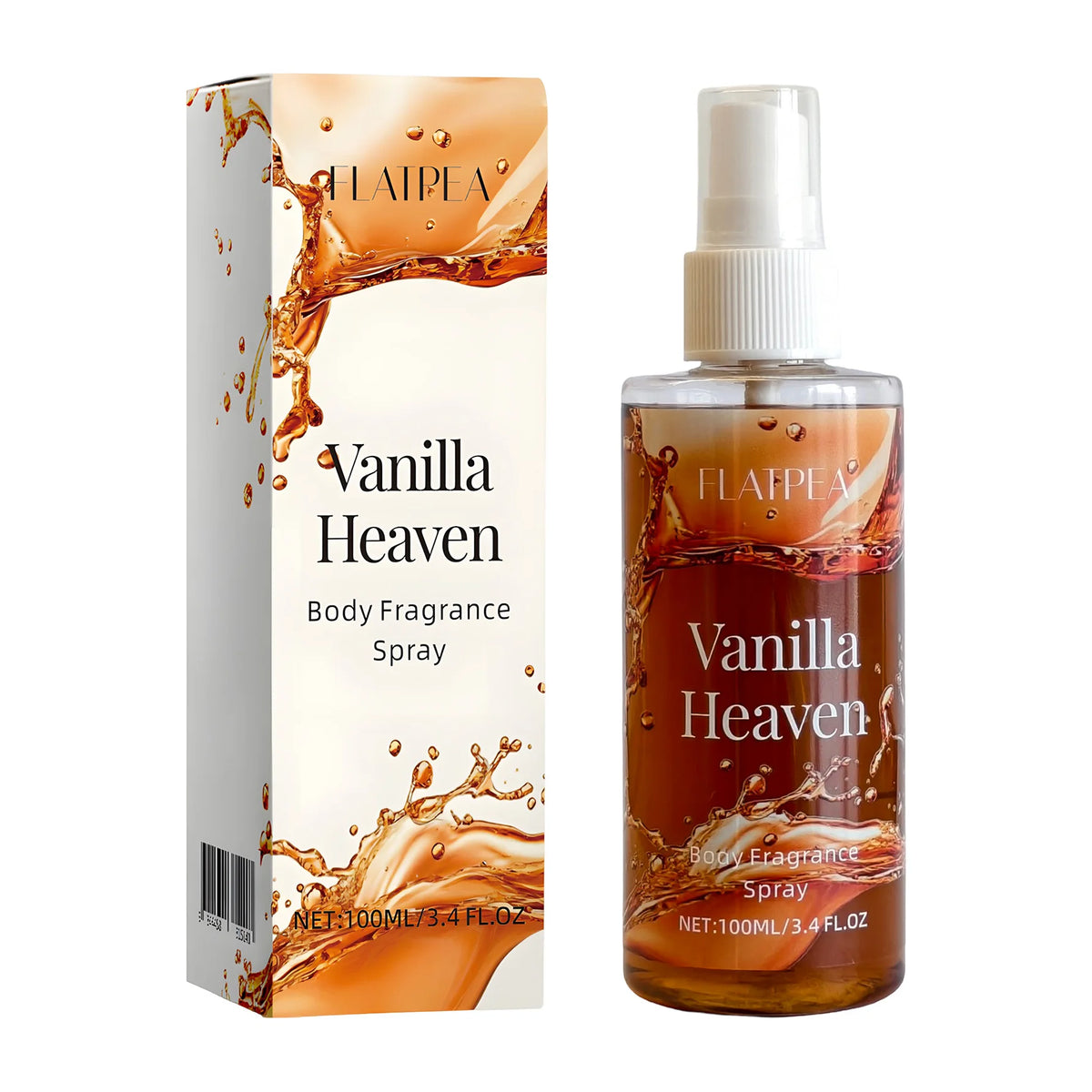 1pc 100ml Portable Vanilla Caramel Food Fragrance Room Spray, Air Freshener，Recommended Gift, Christmas
