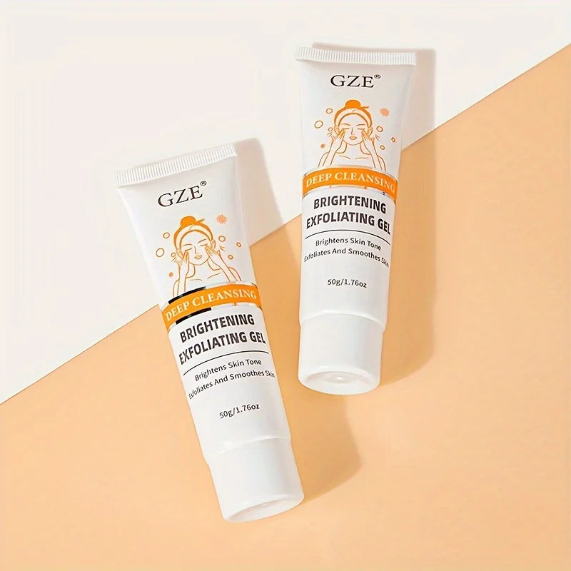 GZE Castor Oil Extract Exfoliating Gel, Face and Body Exfoliating Scrub Gel, Deep Cleansing Moisturizing Facial Exfoliator