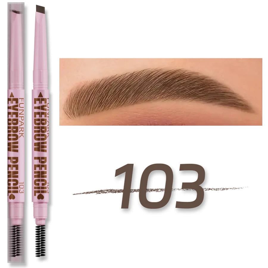 2 In1 Eyebrow Pencil Makeup For Women 5 Colors Waterproof Eyebrow Tattoo Brush Long Lasting Eyebrow Pen Professional Cosmetics