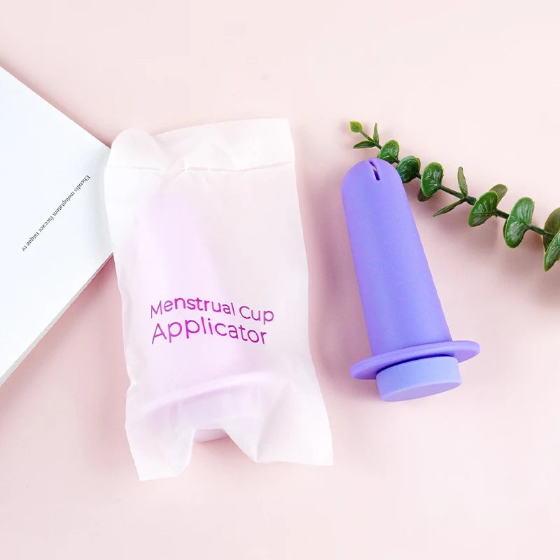 Disc/Cup Applicator Reusable Portable Medical Plastic Grade Booster Personal Hygiene Product Tampon Applicator
