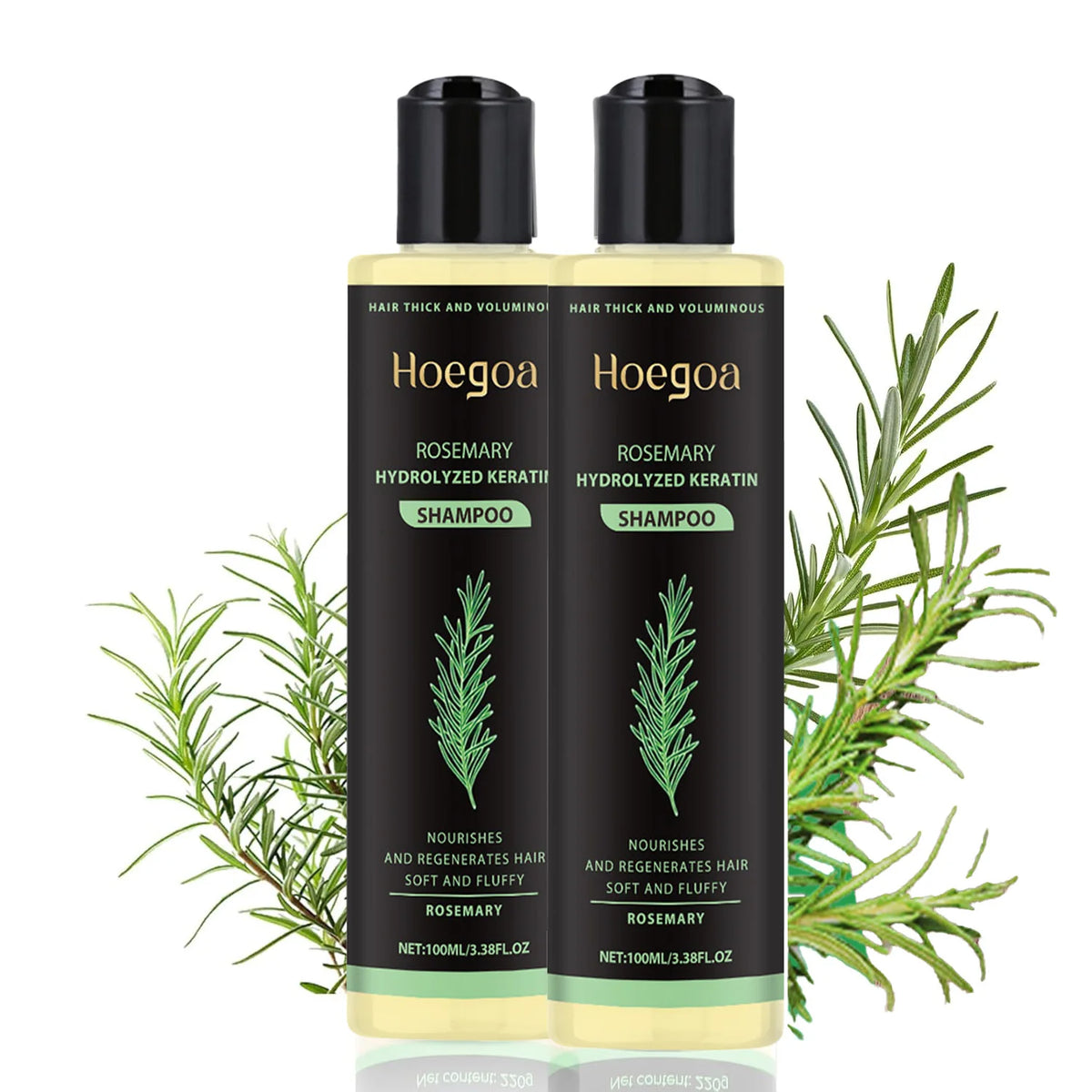 Natural Rosemary Hair Shampoo 100ML Reduce Hair Loss Clean Dandruff Nourish Moisturize Scalp Hair Care Product 1pc