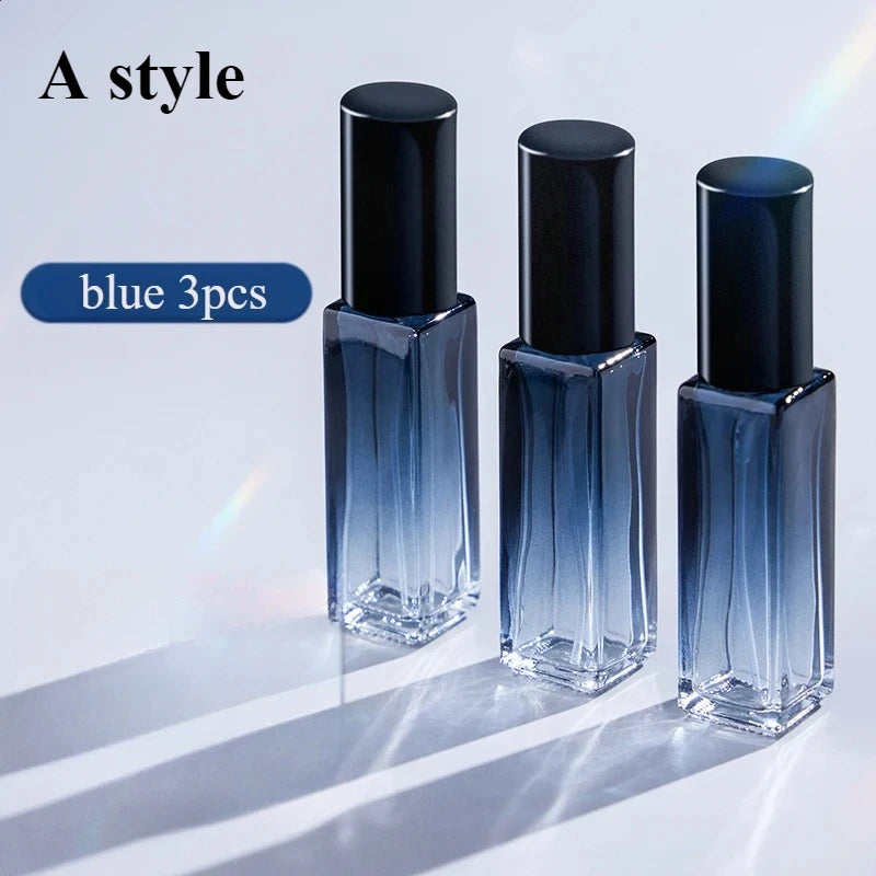 3pcs 5ml 10ml High Quality Perfume Spray Bottle Empty Glass Parfum Atomizer Travel Cosmetic Bottl Sample Vials Refillable Mini