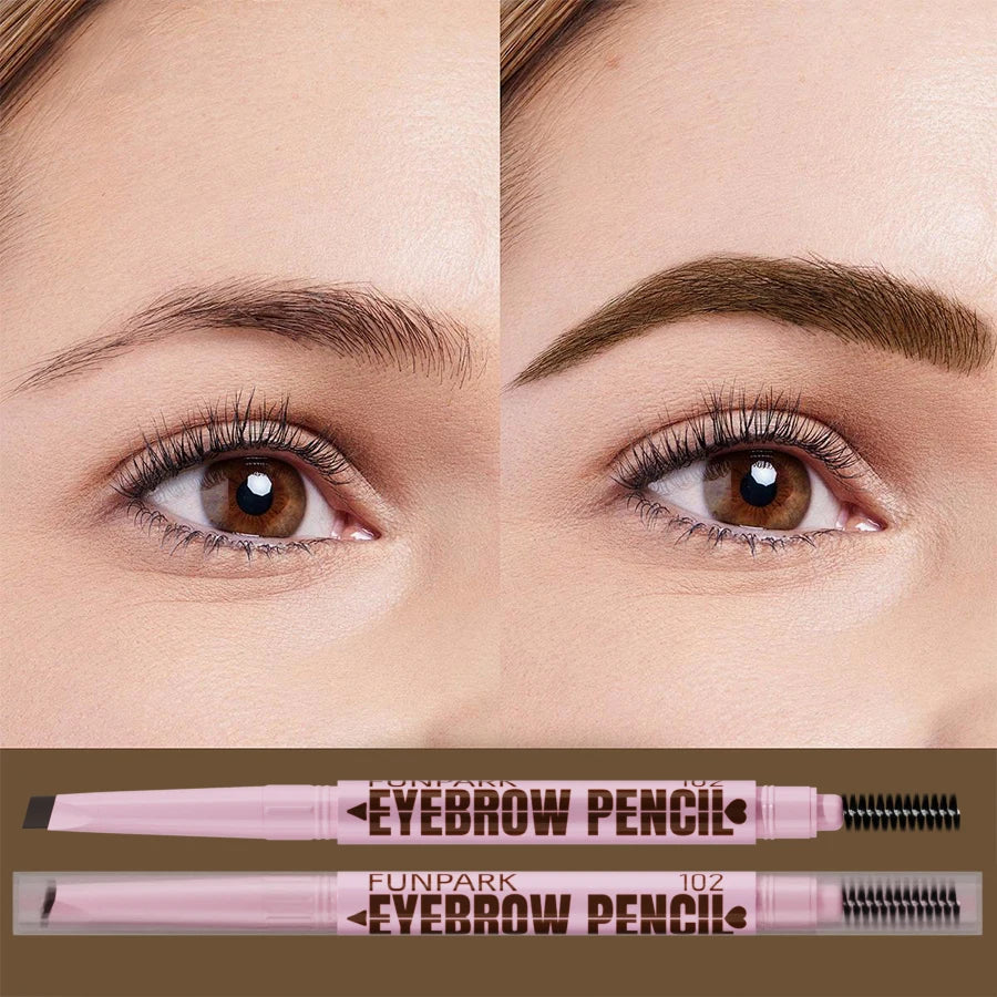 2 In1 Eyebrow Pencil Makeup For Women 5 Colors Waterproof Eyebrow Tattoo Brush Long Lasting Eyebrow Pen Professional Cosmetics