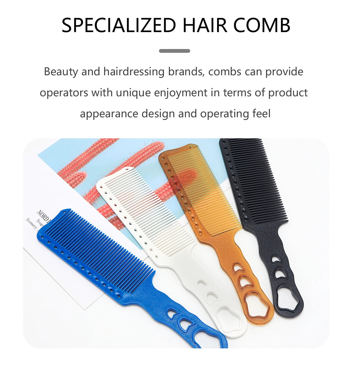 Barber Haircut Comb Hair Trimming Anti Static Comb Hair Salon Hairdressing Comb Wide Tooth Haircut Hair Trimmer Styling Tool