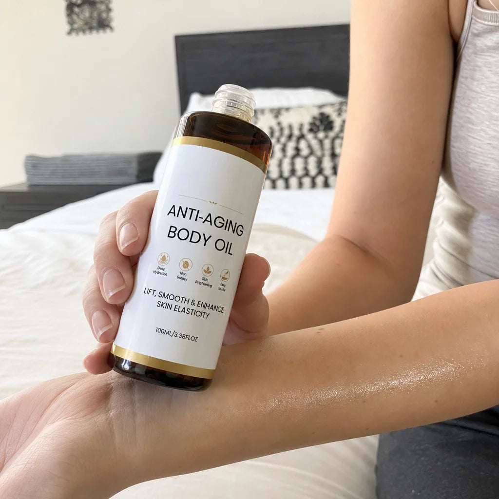 Body Oil Centella asiatica Moisturizing Hydrating Skin Care Non Greasy Body Lotion Oil 100ml Nourishing Body Daily After Shower