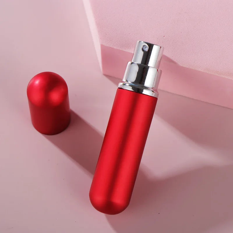 1PC 5ml Portable Mini Perfume Glass Bottle Travel Aluminum Spray Atomizer Empty Metal Parfume Atomiser Sprayer