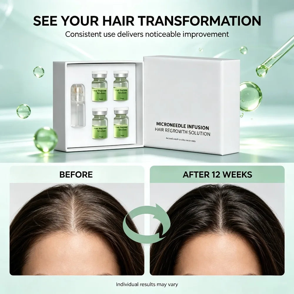 Gentle Hair Care Serum For Home Microneedling Use Constantly Nourish Scalp To Alleviate Dry And Frizzy Hair Status