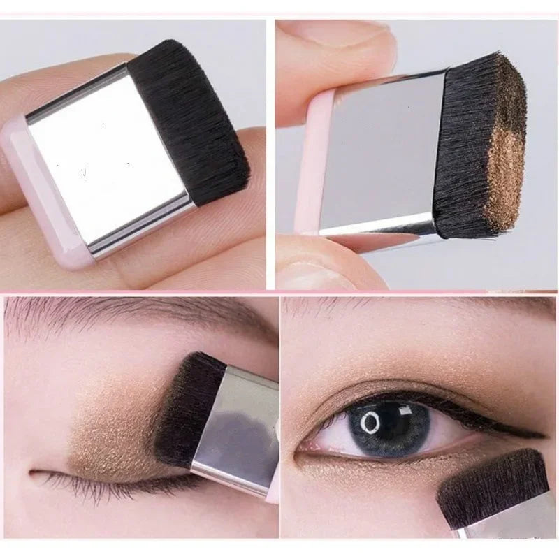 Two-color Matte Eye Shadow Double Small Box Lazy Eye Shadow  Easy to Carry Eyeshadow Tray Professional Women's Cosmetics