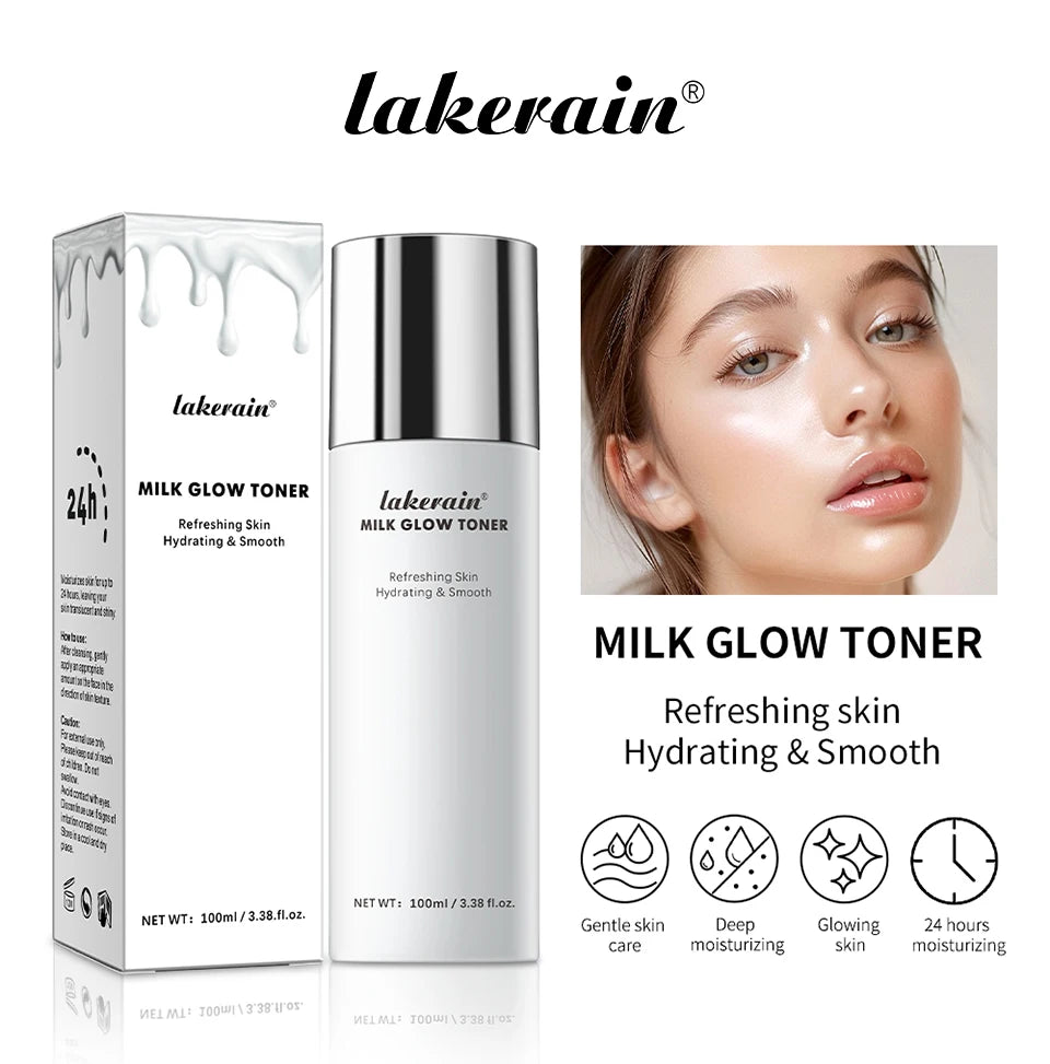Milk Glow Toner Brightening Skin Powerfully Moisturizes Relieve Dry And Tired Skin Locks In Moisture Beauty Skin Care 100ML
