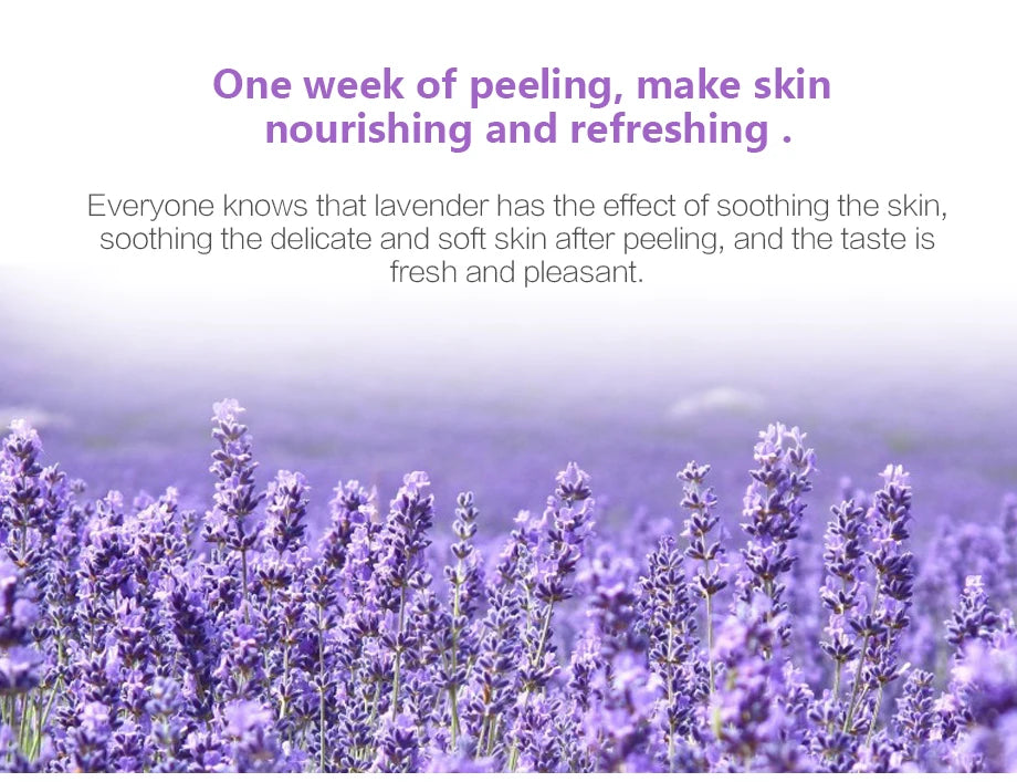 Lavender & VC Foot Peeling Mask Exfoliating Heels Calluses Remove Foot Patches Dead Skin Remover Pedicure Socks Foot Care 1Pair