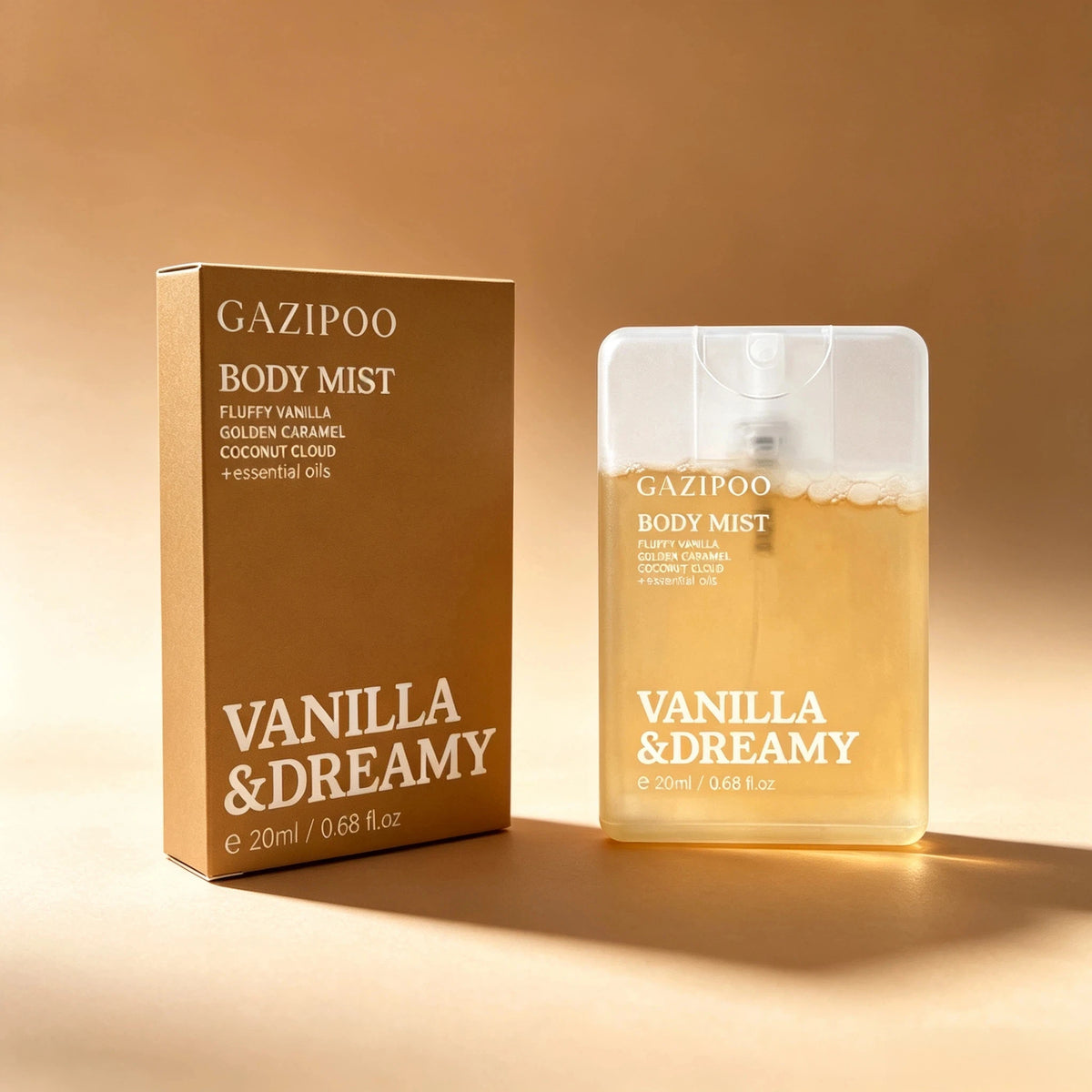20ml 2Pcs Vanilla Apple  Fragrance Body Mist, Fresh Eau de Toilette Spray, Hair and Body Perfume, Body Spray for Women Dating