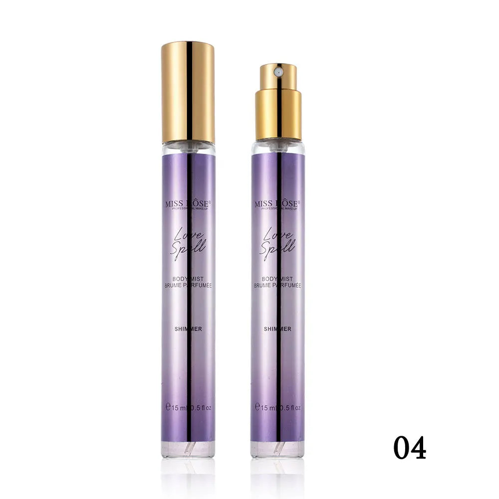 15ml Portable Shimmer Floral Perfume For Women Long‑lasting Light Fragrance Mini Scent Body Mist Daily Cosmetics
