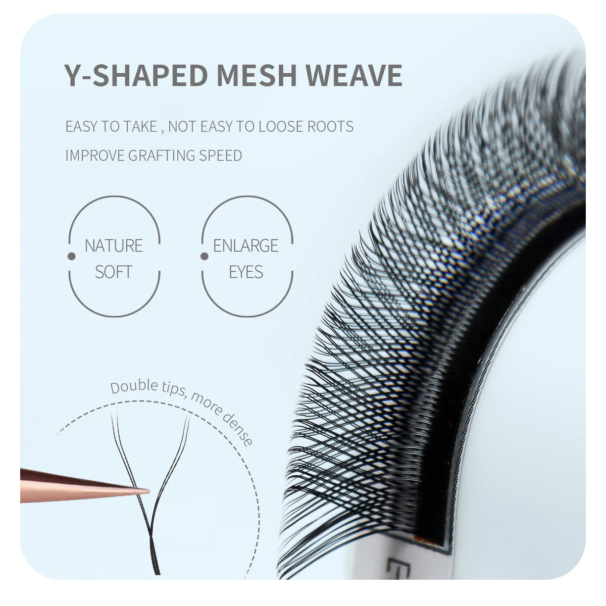 ANNAFRIS Premade Volume Fan YY 3D 4D 5D W-Shaped Lash Automatic Flowering W Lashes Extension Natural Soft Full Dense Mink Lash