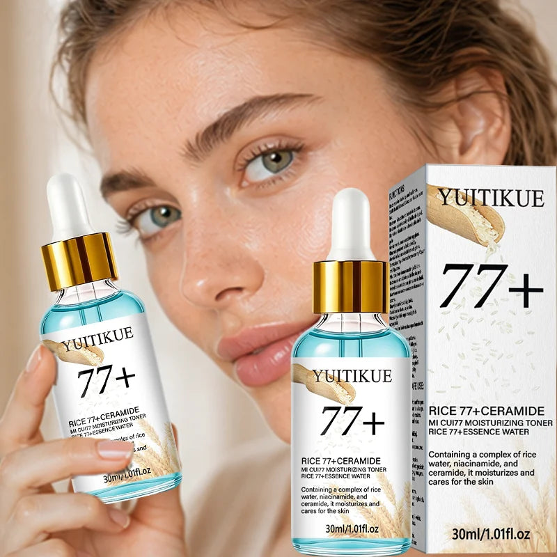 YUITIKUE MI CUI77 Rice Essence Water Ceramide Niacinamide Long Lasting Moisture Strengthen Skin Barrier Toner 30ml