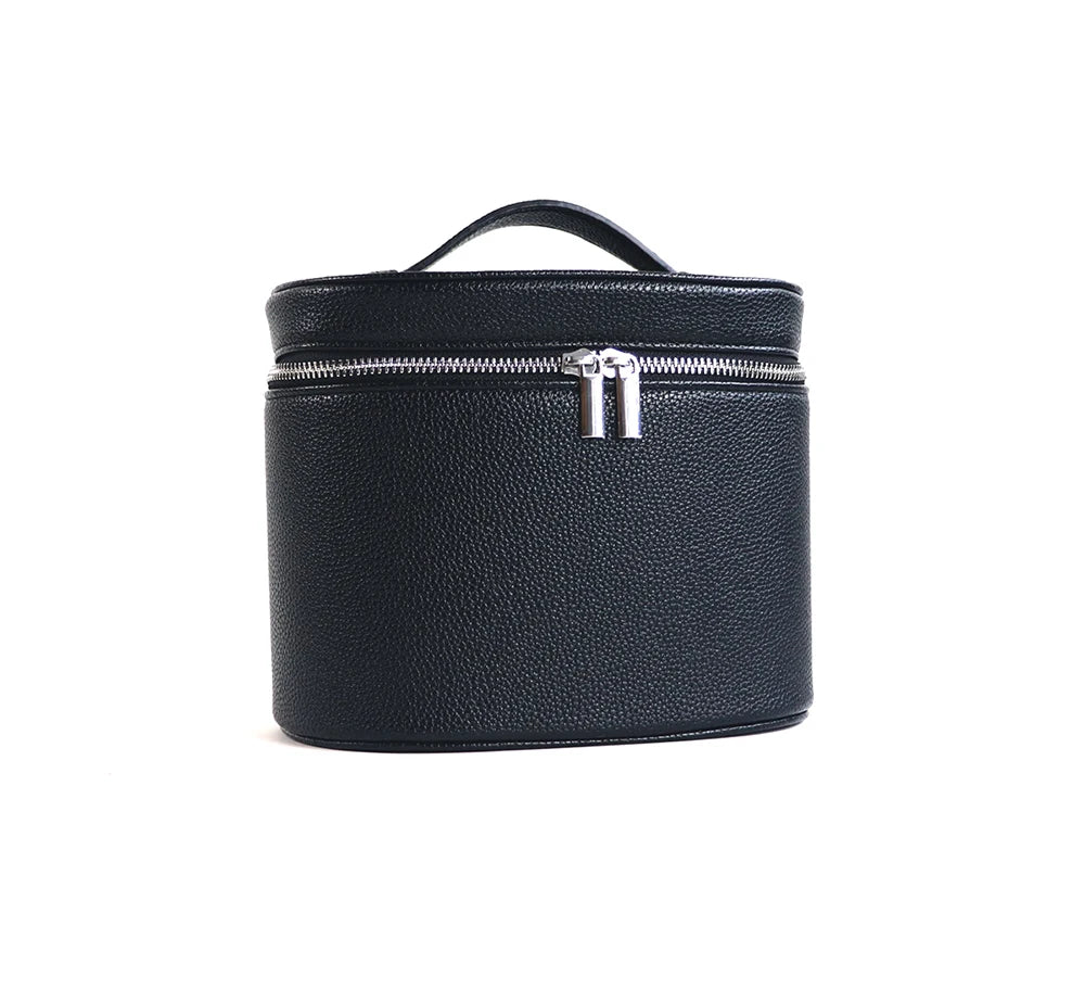 Customizable Names and Letters, Travel Portable Cosmetic Bag Large-capacity PU Leather Cosmetic Box with Internal Storage Box,