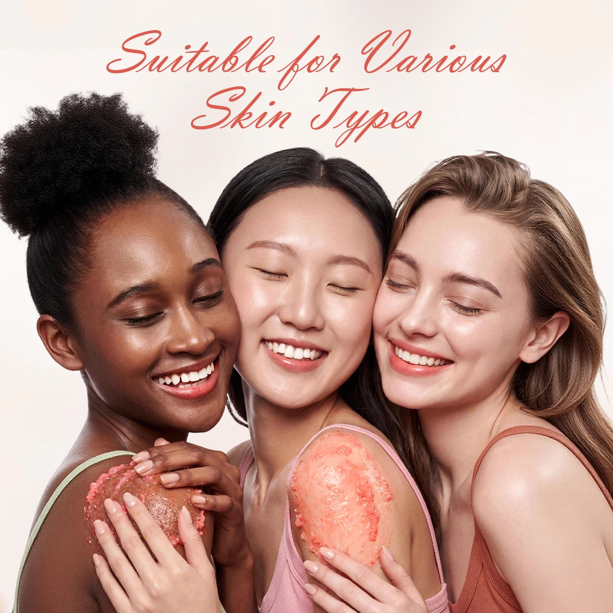 HIMALAYAN SCRUB, Deeply Cleanses, Gently Polishes, Improves Rough Dry Skin, Brightens Dull Skin, Leaves the Entire Body Radiant.